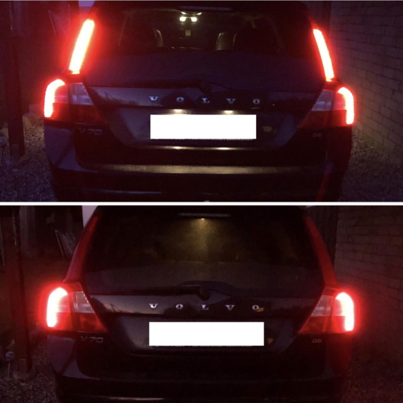 Volvo V70/XC70 galinio dangčio žibintų aktyvavimas Volvo V70/XC70 galinio dangčio žibintų aktyvavimas