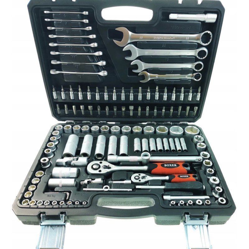 BOXER BX-013S Įrankių rinkinys 121 dalių BOXER BX-013S Įrankių rinkinys 121 dalių