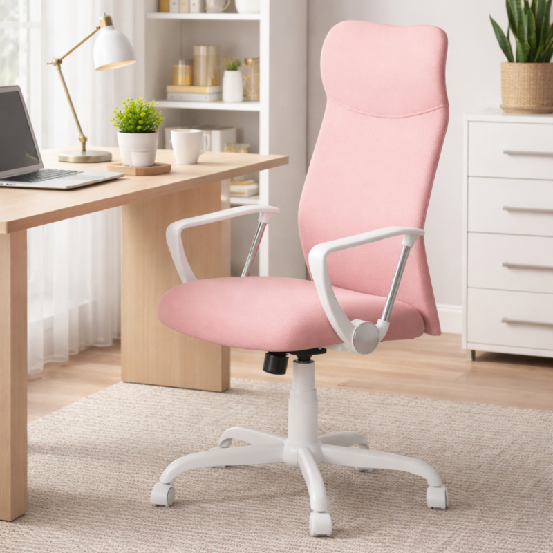 Aukšta biuro kėdė su ergonomišku atlošu Aukšta biuro kėdė su ergonomišku atlošu