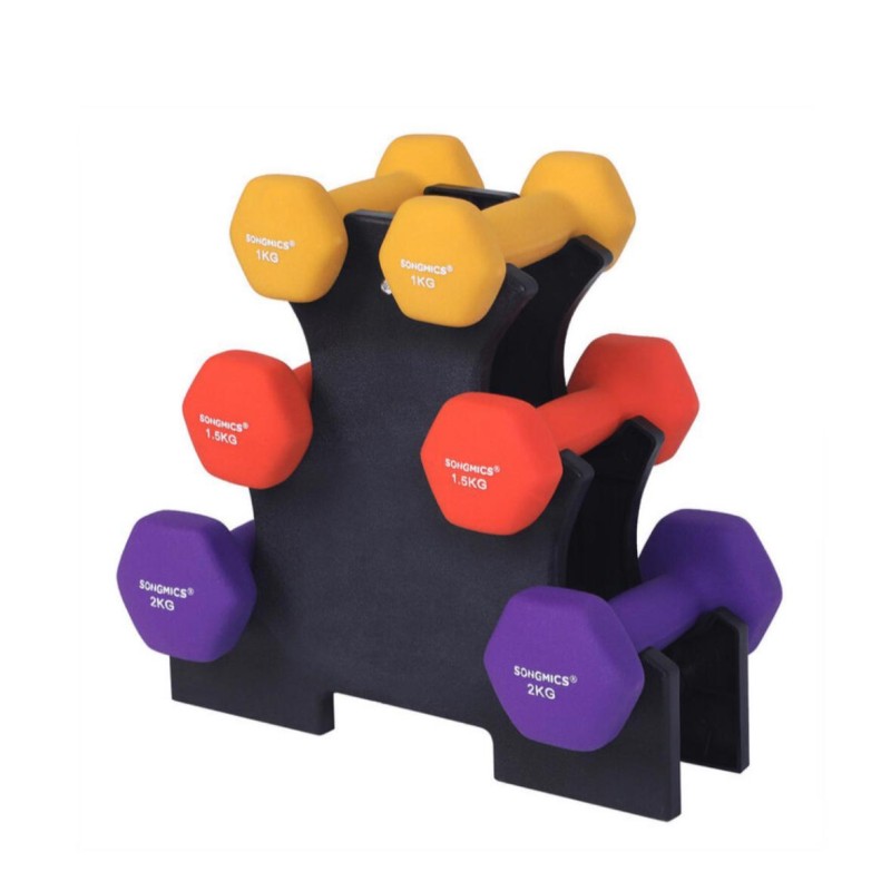 Hantelių rinkinys 12 kg, 6 vnt.