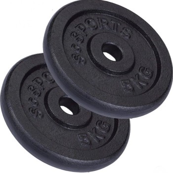 Ketaus svorių diskai 2x5 kg 