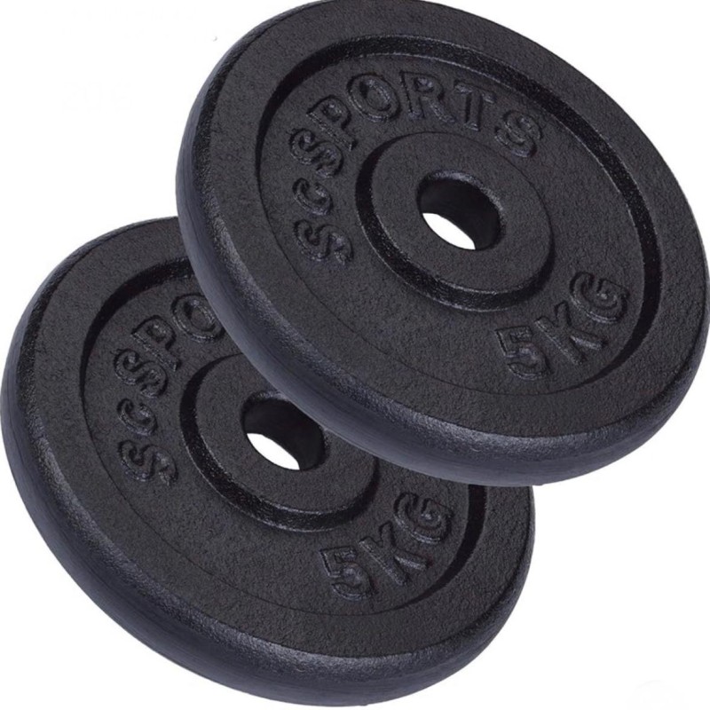 Ketaus svorių diskai 2x5 kg