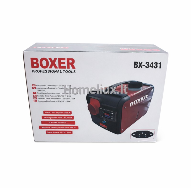 Dyzelinis autonominis šildytuvas su Bluetooth BOXER 12KW Dyzelinis autonominis šildytuvas su Bluetooth BOXER 12KW
