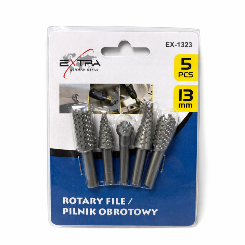Rotacinės frezos metalui 13 mm, 5 vnt