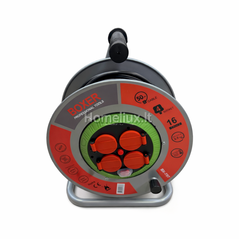 BOXER  būgninis prailgintuvas 50 m (2950 W)