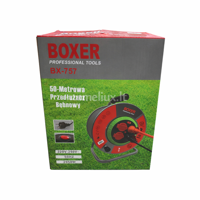 BOXER  būgninis prailgintuvas 50 m (2950 W)