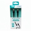 Greito įkrovimo kabelis telefonui USB-C,tvirtas,pimtas 60 W, 1 m