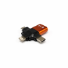 OTG USB Adapteris 4 in 1– Lightning / USB-C / Micro USB jungtys