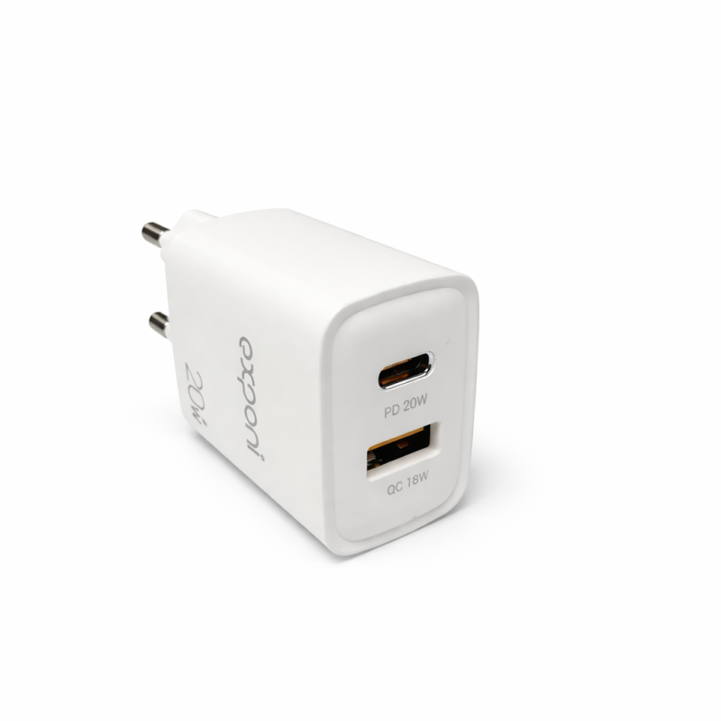 Greitas 20W įkroviklis Exponi su USB-C ir USB-A (EP-NC96D)
