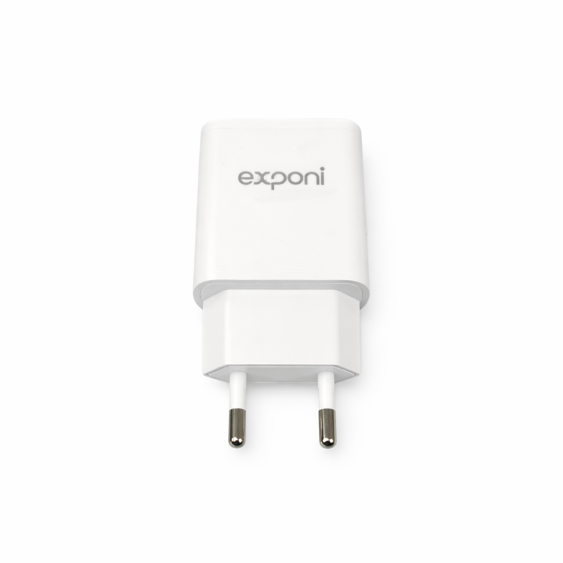 Telefono įkroviklis 5V 2.4A Exponi EP-NC57 – sieninis adapteris su greito krovimo funkcija Telefono įkroviklis 5V 2.4A Exponi EP-NC57 – sieninis adapteris su greito krovimo funkcija