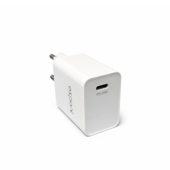 Telefonų įkroviklis USB-C 20W PD, Exponi EP-NC66, baltas – greitas įkrovimas, suderinamas su Apple ir Android