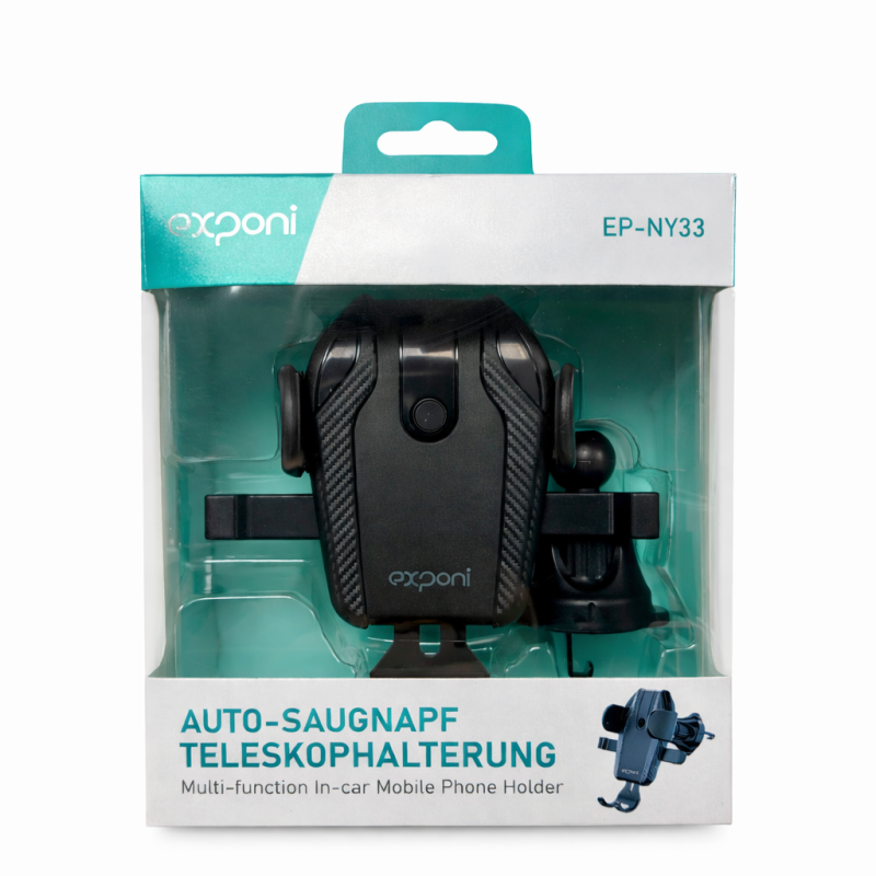Telefono laikiklis automobiliui Exponi EP-NY33, tvirtinimas prie oro angos Telefono laikiklis automobiliui Exponi EP-NY33, tvirtinimas prie oro angos