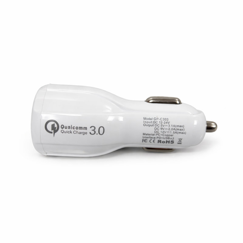 Automobilinis USB kroviklis 2xUSB QC3.0, 18W, Gpengkj GP-C303