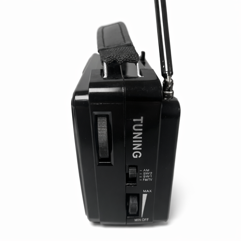 Radijas nešiojamas AM/FM/TV/SW1/SW2, teleskopinė antena, rankena, COLON World Receiver
