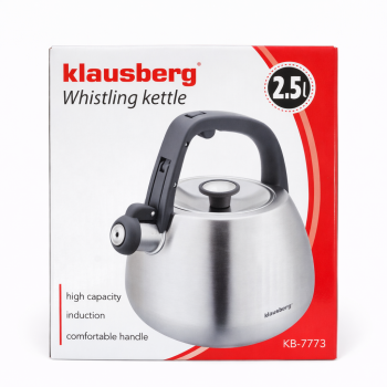 Klausberg švilpiantis arbatinukas 2.5l