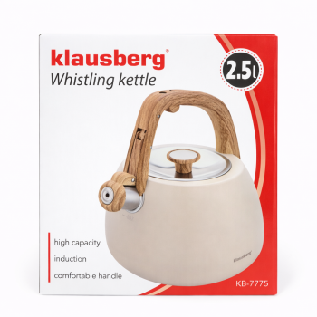 Klausberg švilpiantis arbatinukas 2.5l 