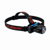 Galvos žibintas įkraunamas LED + COB TIROSS TS1960, USB, juodas su elastine juosta