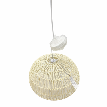 Pakabinamas lubinis šviestuvas su virveliniu gaubtu