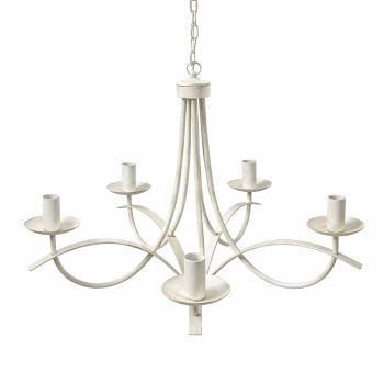 Lubinė liustra šviestuvas5 lizdų, sendinto metalo dizainas