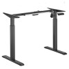 Reguliuojamo aukščio stalo kojos su elektriniu valdymu, juodos, su valdymo pultu