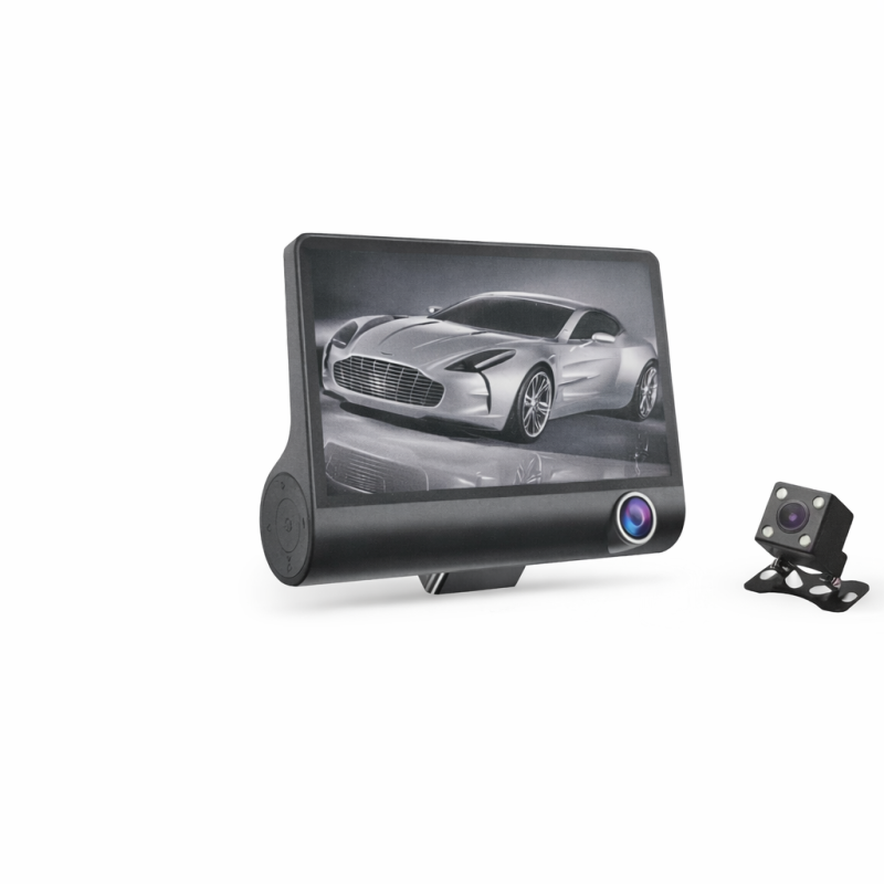 Vaizdo registratorius automobiliui su galine kamera, HD, 4.0 LTPS ekranas, 170° kampas, 300mAh