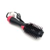 Plaukų džiovintuvas–šepetys „One Step Hair Dryer and Styler“, juodos ir rožinės spalvos, su apvaliu šepečiu ir 4 režimų jungikliu Plaukų džiovintuvas–šepetys „One Step Hair Dryer and Styler“, juodos ir rožinės spalvos, su apvaliu šepečiu ir 4 režimų jungikliu