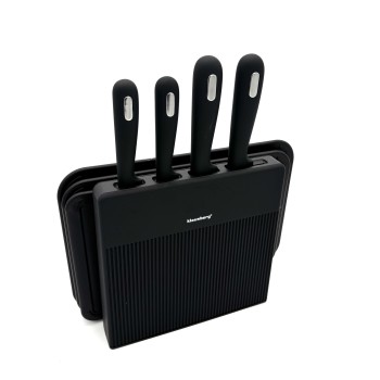 Peilių ir pjaustymo lentelių rinkinys su stovu, 8 dalių, klausberg KB-7980