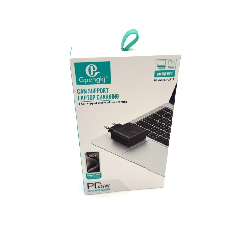 Įkroviklis 45W Gpengkj GP-J212 PD su USB-C jungtimi, skirtas telefono ir nešiojamo kompiuterio įkrovimui
