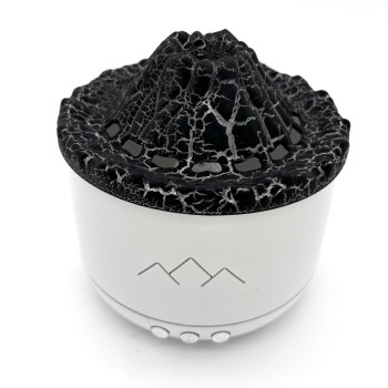 Ultragarsinis aromaterapijos difuzorius „Volcanic Aromatherapy Machine“ 260 ml baltas su juodu viršumi