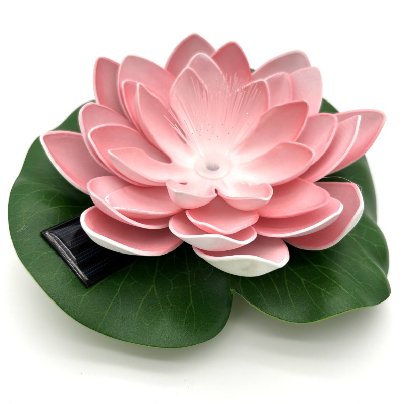 Saulės energija maitinama plaukiojanti vandens lelija su LED apšvietimu IP65