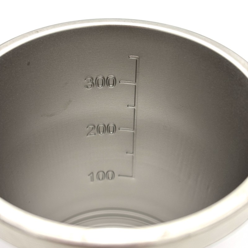 Automatinis magnetinis maišantis termo puodelis kavai, arbatai ir kitiems gėrimams su rankena ir temperatūros ekranu, baltas, 300 ml