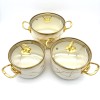 Puodų rinkinys MASTERPAN emaliuotas su dangčiais 18/20/22 cm, 2.4L/3.4L/4.5L, 6 dalių