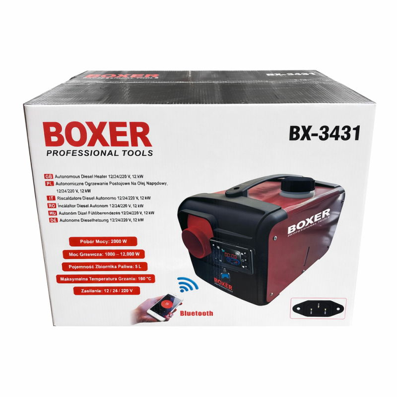 Dyzelinis autonominis šildytuvas su Bluetooth BOXER 12KW Dyzelinis autonominis šildytuvas su Bluetooth BOXER 12KW