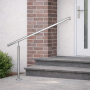Turėklas laiptams iš nerūdijančio metalo, 150 cm ilgis ir 80 cm aukščio atrama