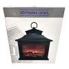 Židinys dekoratyvinis LED juodas su liepsnos imitacija, maitinimas baterijomis arba USB