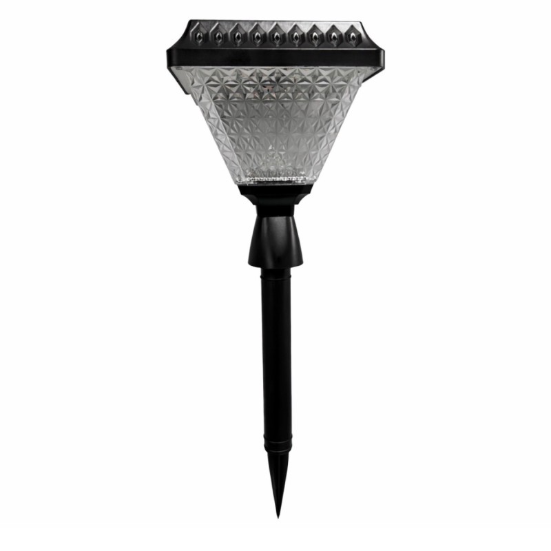 LED sodo šviestuvas su saulės baterija ir nuotolinio valdymo pultu