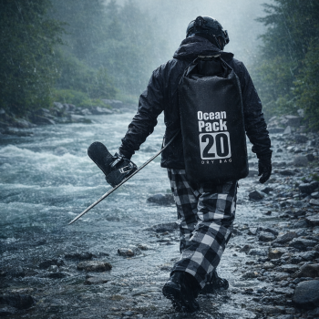 Vandeniui atsparus kelioninis krepšys Ocean Pack 20 DRY BAG su reguliuojamu diržu 20