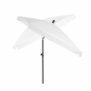 Lauko skėtis su reguliuojamu kampu, baltas, aukštis 235 cm, plotis 200 cm Lauko skėtis su reguliuojamu kampu, baltas, aukštis 235 cm, plotis 200 cm