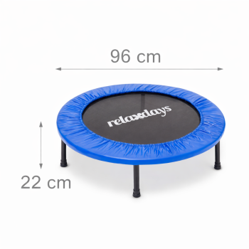 Treniruočių batutas 96 cm su metalinėmis kojomis, aukštis 22 cm