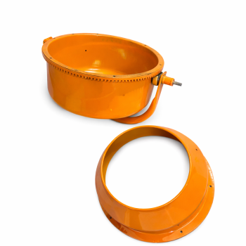 Betono maišyklės būgnas 140 l su metaline konstrukcija ir pavara