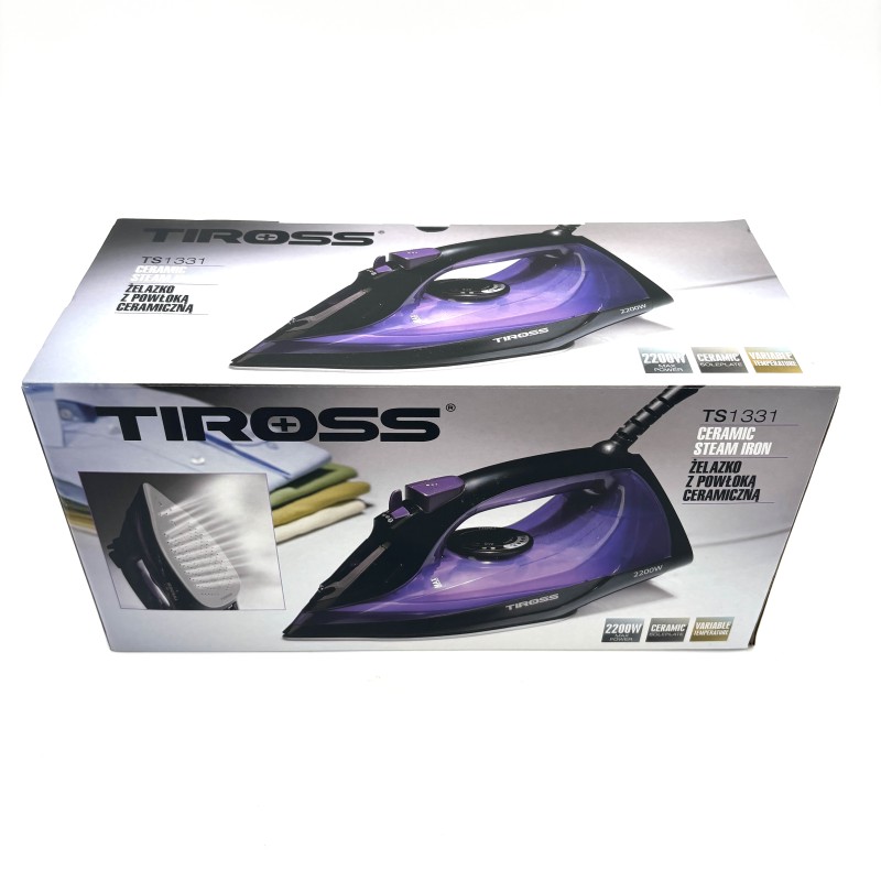Lygintuvas TIROSS TS1331 garinis su keramine pado danga 2200W