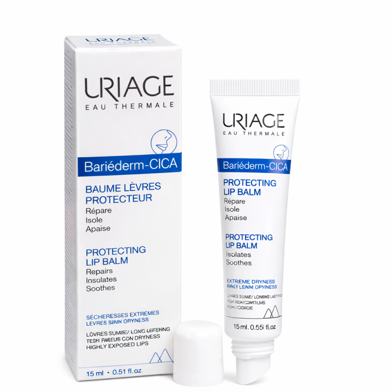 Lūpų balzamas apsauginis 15 ml Uriage Bariéderm-CICA