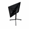 Lauko stalas sulankstomas 60x60 cm, plieninis rėmas, juodas, aukštis 73 cm