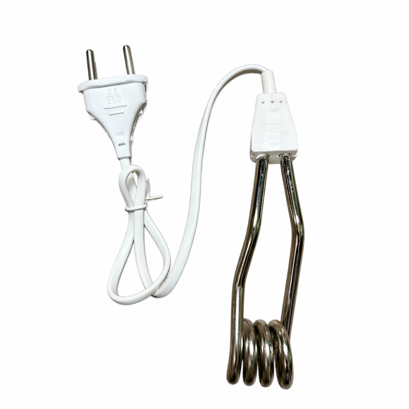 Elektrinis vandens šildytuvas spiralinis 0.5 kW 220V su laidu 47 cm, dydis 14x3 cm