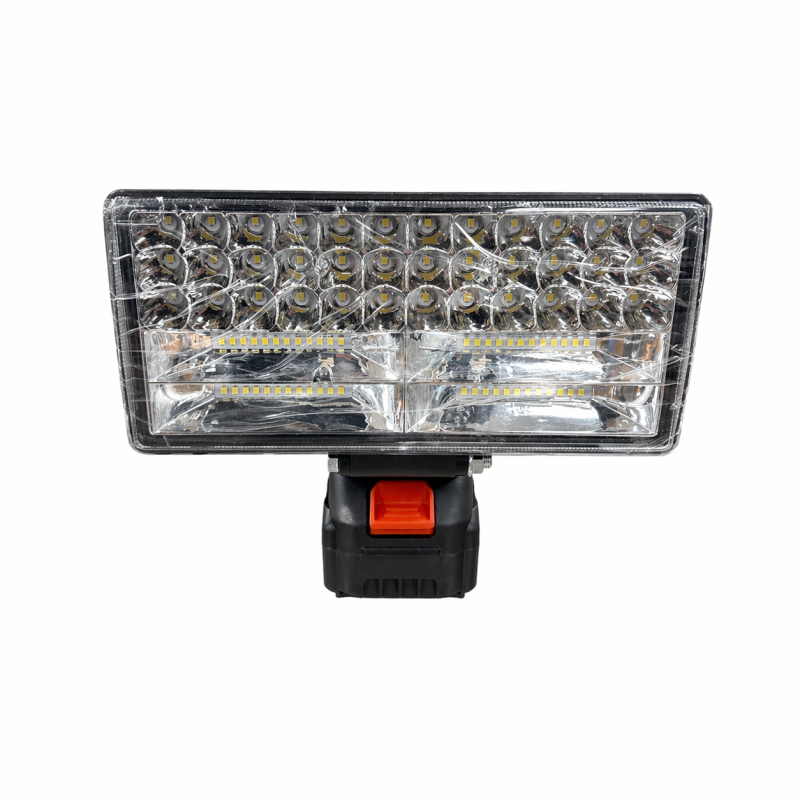 LED darbo prožektorius 42W su ličio baterija, nešiojamas šviestuvas su rankena ir USB įkrovimu