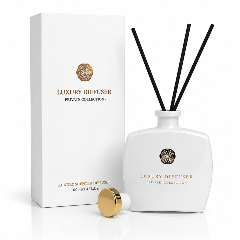 Namų kvapai su lazdelėmis 100 ml, gaivus ir elegantiškas aromatas, baltas Luxury Diffuser Namų kvapai su lazdelėmis 100 ml, gaivus ir elegantiškas aromatas, baltas Luxury Diffuser