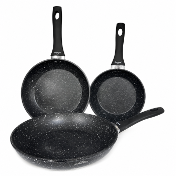 Keptuvių rinkinys 3 vnt., 20 cm, 24 cm ir 28 cm, nelimpanti danga, Homelux