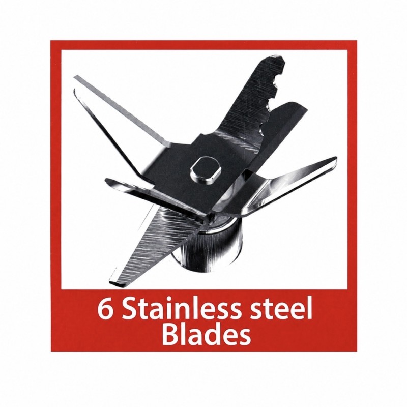 Stacionarus blenderis kokteilinė 1,5 l, 600 W, su stikliniu indu, 8 greičiais, Klausberg KB-9030