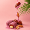 Saldainiai be glitimo su datulėmis, migdolais ir ruby šokoladu Chocodate, 90 g