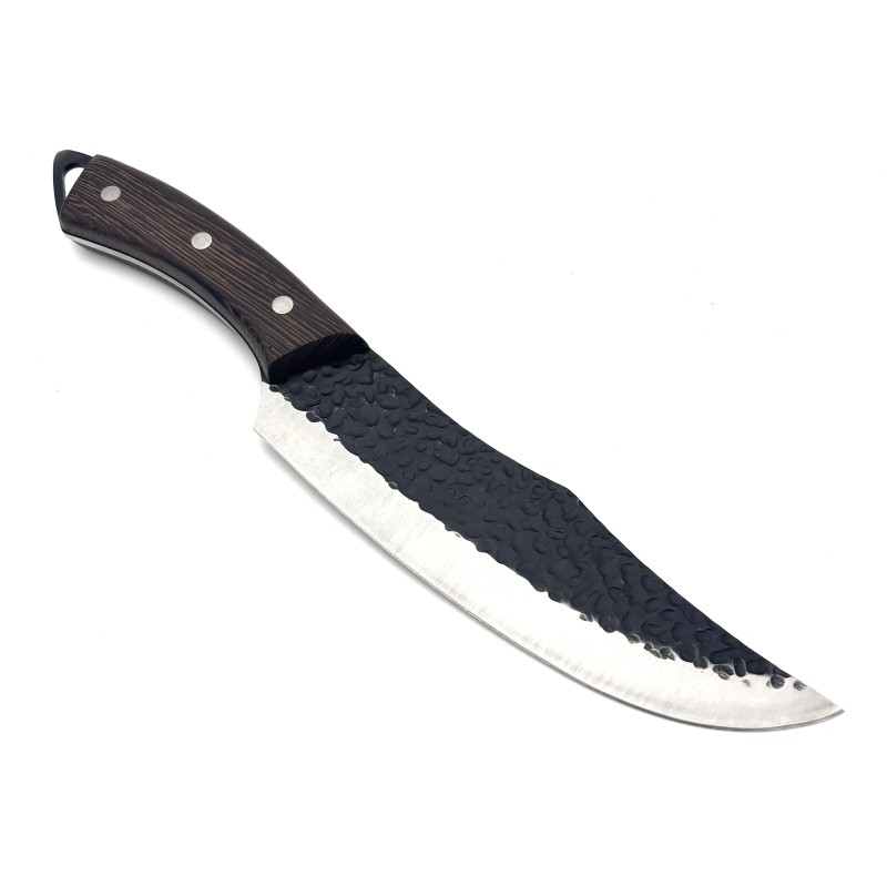Virtuvinis peilis su medine rankena, 33 cm ilgio, apie 20 x 5 cm ašmenys Virtuvinis peilis su medine rankena, 33 cm ilgio, apie 20 x 5 cm ašmenys